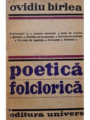 Ovidiu Birlea - Poetica folclorica (Editia: 1979) foto