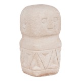 Cumpara ieftin Asztali dekor&aacute;ci&oacute;, cement, b&eacute;zs, 5,5x5,5x10 cm
