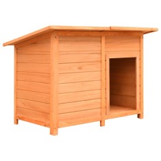 vidaXL Cușcă de c&acirc;ine, 120 x 77 x 86 cm, lemn masiv de pin și brad 170641
