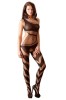 Bodystocking Asimetric#, M, Negru