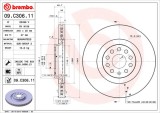BREMBO 09.C306.11 PRIME LINE - UV Coated Disc frana