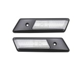 Set lampa semnalizare laterala Bmw Seria 3 (E36), 12.1990-1996, montare fata, stanga+dreapta, indicator dinamic; LED; transparent; Tuning, L-Series