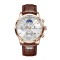 Ceas barbatesc Lige Elegant Clasic Piele Otel Quartz Analog Data