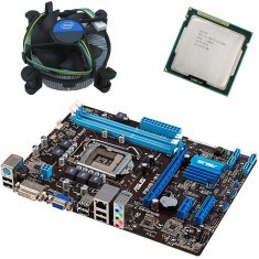 Kit placa de baza second hand Asus P8H61-MX, Intel i5-2500, Cooler foto