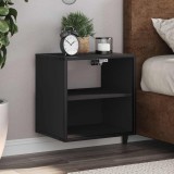VidaXL Noptiere de perete, 2 buc., negru, 40x31x39,5 cm