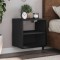 vidaXL Noptiere de perete, 2 buc., negru, 40x31x39,5 cm 848745