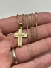 LANT + PANDANTIV AUR 14K - CRUCE - Crucifix - 6.8g - Grecia - 395lei/gr.