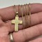 LANT + PANDANTIV AUR 14K - CRUCE - Crucifix - 6.8g - Grecia - 395lei/gr.
