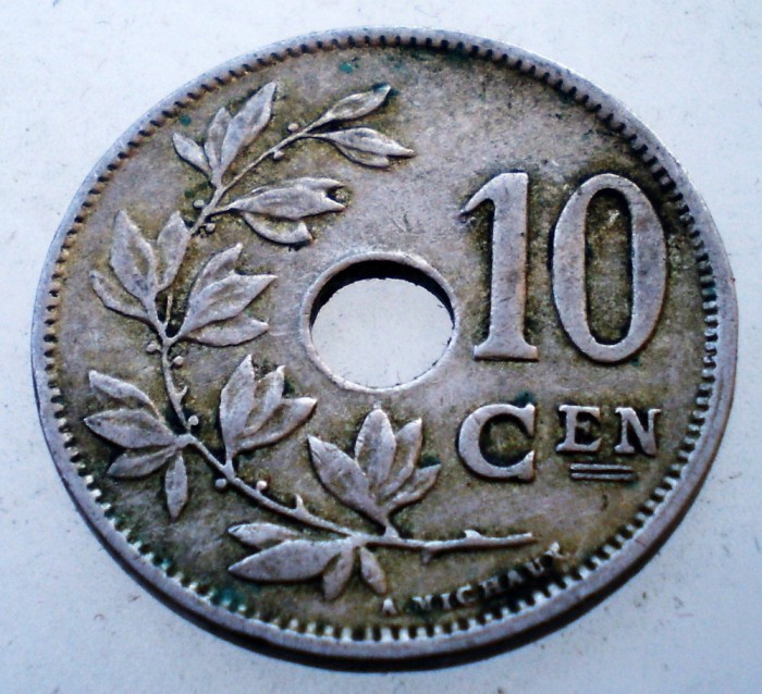 7.444 BELGIA 10 CENTIMES 1926 BELGIE
