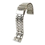 Cumpara ieftin Brățară Ceas &bdquo;Titan Link&rdquo; &ndash; Oțel Inoxidabil Argintiu, Model Masiv (24mm)