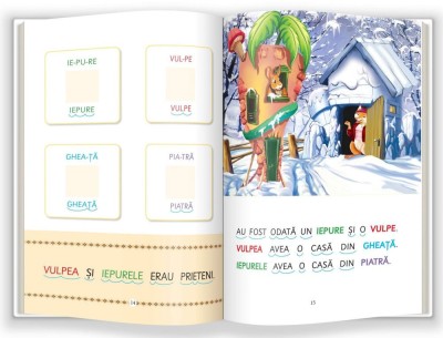Invat sa citesc de mic! Iepurele, vulpea si cocosul foto