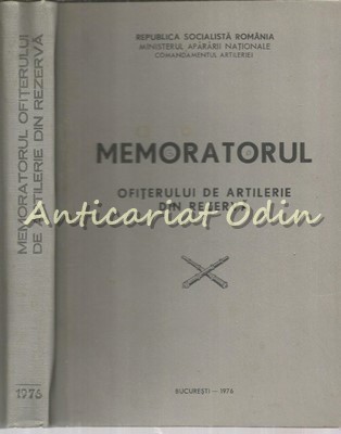 Memoratorul Ofiterului De Artilerie Din Rezerva foto