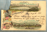 AD 640 C. P. VECHE - GRUSS VOM STARNBERGER SEE-GERMANIA- CIRC 1898 -BUCURESTI, Circulata, Franta, Printata