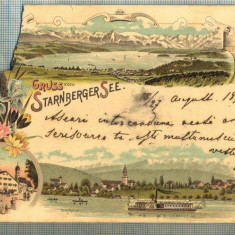 AD 640 C. P. VECHE - GRUSS VOM STARNBERGER SEE-GERMANIA- CIRC 1898 -BUCURESTI