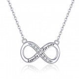 Colier din argint 925 infinity love symbol