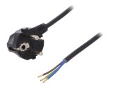 Cablu Schuko CEE 7/7 cu Ștecăr &icirc;n Unghi și Mufă PVC
