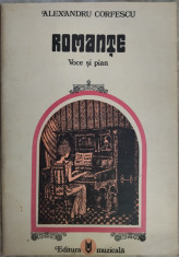 PARTITURI ALEXANDRU CORFESCU: ROMANTE (VOCE SI PIAN) [1978/prez. ION DUMITRESCU] foto