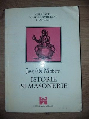 Istorie si masonerie- Joseph de Maistre
