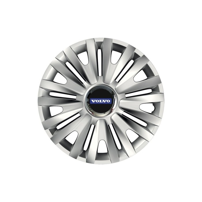 Set 4 capace roti Cu Inel Cromat Royal R14 Compatibil Cu Volvo