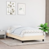 Cumpara ieftin Cadru de pat fără saltea cremă 80x200 cm țesătură