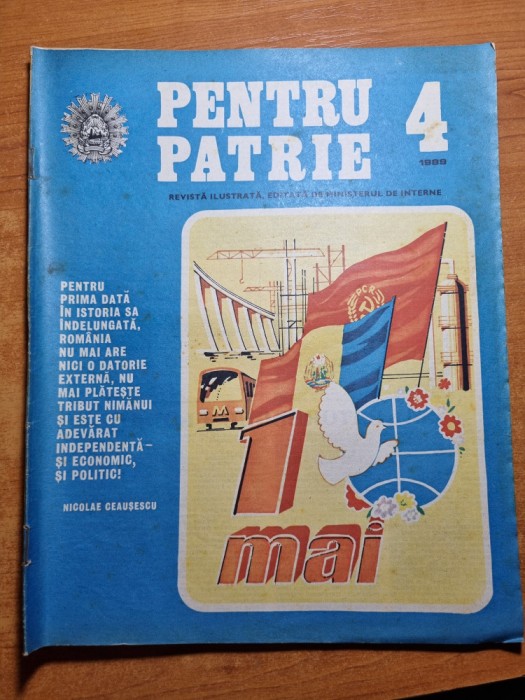revista pentru patrie aprilie 1989