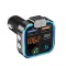 Modulator auto, cu conectare dubla, functie hands-free, microfon incorporat, bluetooth, Fastcharge 3.0, USB tip C, negru/argintiu
