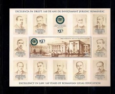 ROMANIA 2019 - EXCELENTA IN DREPT, COLITA, MNH - LP 2263a foto