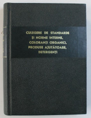 CULEGERE DE STANDARDE SI NORME INTERNE , COLORANTI ORGANICI , PRODUSE AJUTATOARE , DETERGENTI , 1965 foto