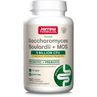 Supliment alimentar Saccharomyces Boulardii + MOS Jarrow Formulas, 180 capsule foto