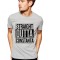 Tricou barbati gri cu text negru - Straight Outta Constanta - XL