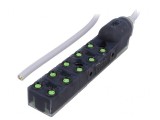 Cutie de conexiuni M8 3 PIN 5m 8A PUR PVC