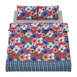 Lenjerie de pat dubla 4 piese 100% bumbac Heinner Nora 2x Fata perna 50x70cm, Cearceaf Pilota 180x200cm, Cearceaf Pat 200x220cm