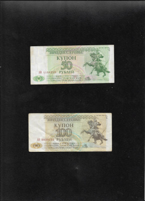 Set Transnistria 50 + 100 ruble 1993 foto