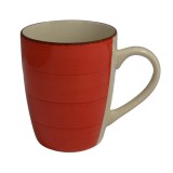 Cumpara ieftin Cana portelan, rosie, 360 ml, 14 cm, gama Stone, Oti, 191683 R