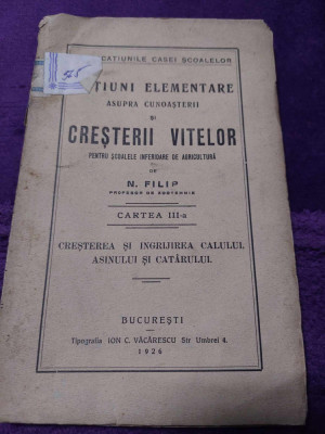 carte veche 1932,Sfaturi pt.Gospodari CARTOFUL-Ion-Campianu,Cartea ROMANEASCA foto