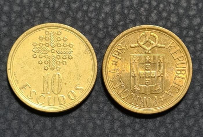 Portugalia 10 escudos 1987