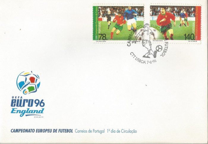 Portugalia, Campionatul European de Fotbal EURO 96 Anglia, FDC, 1996