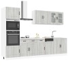 VidaXL Set de dulapuri de bucătărie 7 piese &bdquo;Kalmar&rdquo; lemn Sonoma gri 3314737
