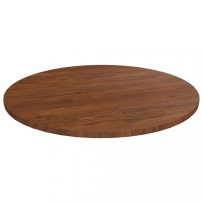 vidaXL Blat de masă rotund maro &amp;icirc;nchis &amp;Oslash;50x1,5 cm lemn stejar tratat 342967 foto