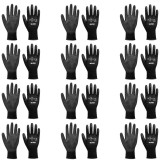 Cumpara ieftin Set de 12 perechi Manusi reutilizabile invelite cu PU, marime XL, HILMANN