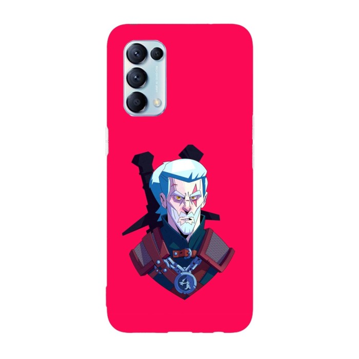 Husa compatibila cu Oppo A76, Viceversa, model Cartoon Gerald The Witcher, Silicon, TPU