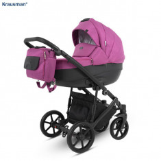 Krausman - Carucior 3 in 1 Owo Plus Pink foto