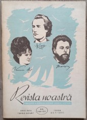 Revista noastra// publicatie a elevilor liceului Unirea Focsani, octombrie-decembrie 1989 foto