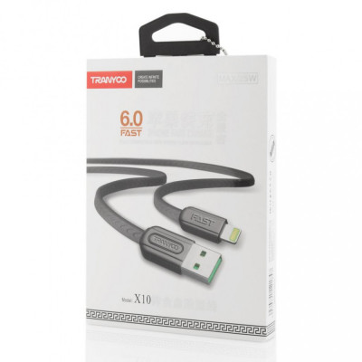 Cablu Tranyoo, X10, Lightning Cable, Fast Charge, Black foto