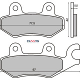 Placute frana scuter Kymco Dink 125-150cc RMS