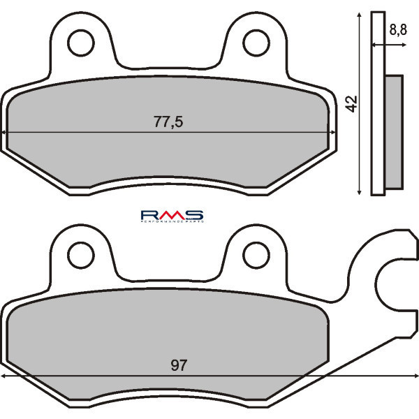 Placute frana scuter Kymco Dink 125-150cc RMS