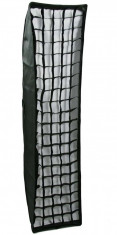 Softbox strip 35x140cm cu grid montura Elinchrom foto