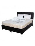 Set Saltea ortopedica cu arcuri, Super Ortopedica Sofia, 140x200x20cm, fermitate medie, plasa arcuri tip Bonell, fata vara-iarna, sistem aerisire cu b