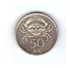 Moneda Islanda 50 kronur 2005, stare buna, curata, Europa, Cupru-Nichel