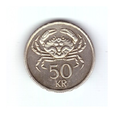 Moneda Islanda 50 kronur 2005, stare buna, curata foto